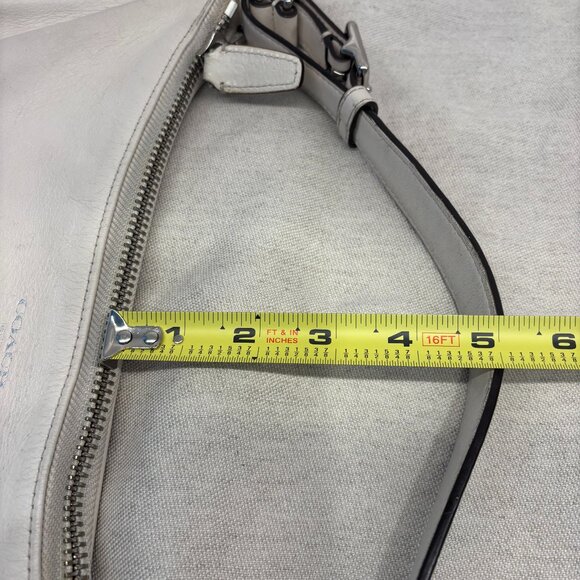 Coach Legacy Courtenay Leather Hobo Shoulder Bag - White - Picture 12 of 13